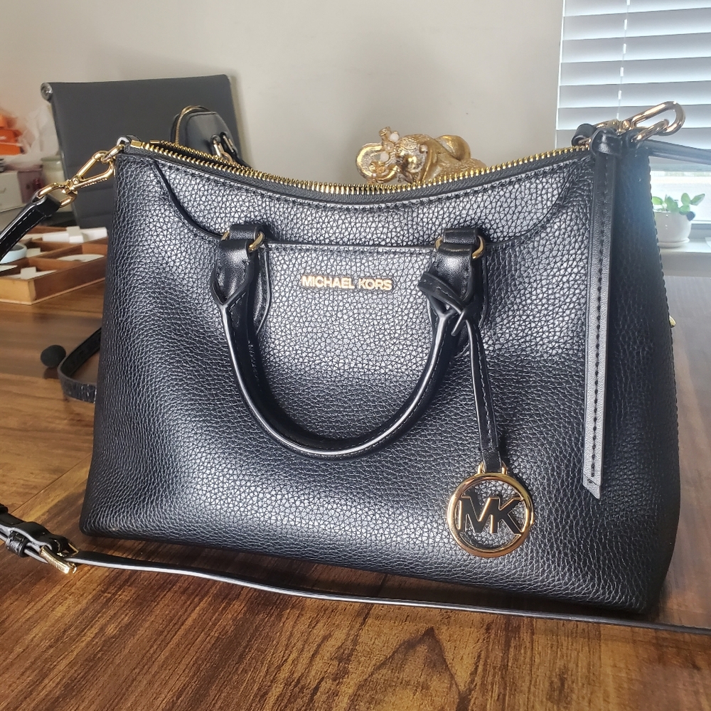 Michael Kors Black Leather Handbag